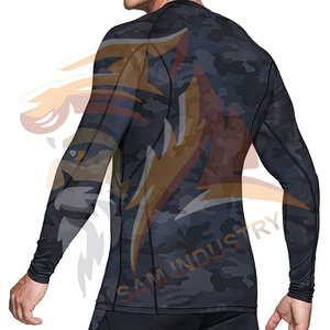 New Arrival Men's Rash Guard <b>Compression</b> <b>Shirts</b> Breathable Spandex/Polyester Material Full Sleeve Quick Dry <b>Compression</b> <b>Shirts</b> - Product Image 2