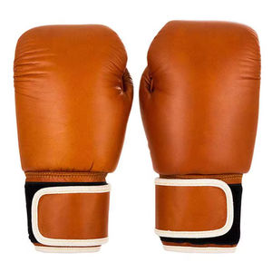 Gants de boxe en cuir de qualité supérieure en gros, logo personnalisé imprimé à chaud, respirants, fermeture à lacets, faible MOQ, gants de combat MMA - Product Image 1