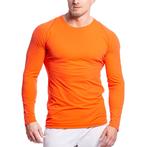 Chemise de compression à coupe régulière de haute qualité avec logo personnalisé imprimé pour hommes, séchage rapide, respirante, légère - Product Image 1