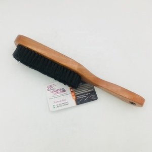 Nouveautés : Brosse à cheveux avec manche en bois, peigne de coiffure blanc personnalisable, confortable pour salon de coiffure, avec logo, emballage et prix. - Product Image 6