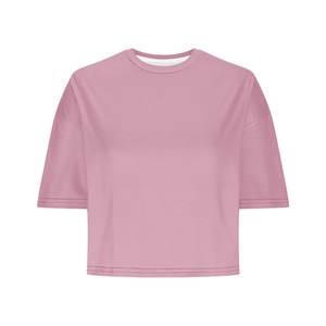 custom Crop Top <b>tShirts</b> and Tops <b>Plain</b> regular fit short Sleeve crop length t Shirt Women's 100% cotton screen printing t-shirt - Product Image 4