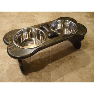 Bol pour chien en bois rustique fait à la main, produit pour animaux de compagnie promotionnel pour l'exportation - Product Image 6