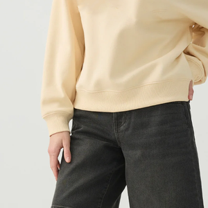 Sudadera de invierno para mujer, amarillo claro, con forro polar, estilo informal, puños y dobladillo acanalados, cómoda, estilo urbano, de la marca Shoulder Sorority. - Product Image 6