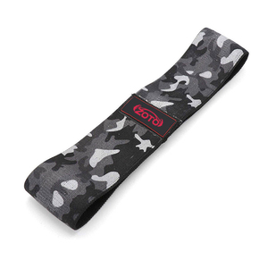 Bandes de résistance pour les hanches en tissu antidérapant, marque privée, haute résistance, pour la gym, ensemble de bandes élastiques pour les fessiers, vente en gros - Product Image 2