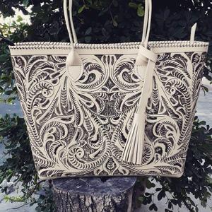 Bolsos de Cuero Hechos a Mano con Diseño Grabado, Accesorios de Regalo, Bolso de Moda para Mujer, Estilo Tradicional - Product Image 6