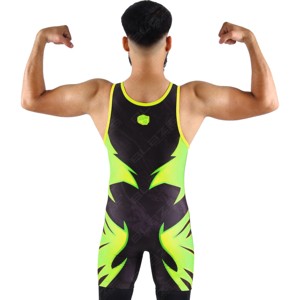 Trajes de Lucha Personalizados con Sublimación, Spandex de Alta Elasticidad, Poliéster de Secado Rápido y Transpirable, Uniformes de Equipo - Product Image 3