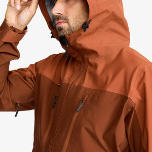 Veste coupe-vent à col haut pour homme, protection extra contre le vent, col montant, veste de sport à capuche, manteau coupe-vent - Product Image 2