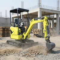 Excavator Mini Profesional Powston 1,6 Ton, Mesin KUBOTA D902, Berat Mesin 1,24 Ton.