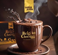 Choco Albab Boisson instantanée au chocolat chaud en poudre de cacao avec acides aminés Échantillon gratuit 20 sachets 30g Durée de conservation 24 mois Malaisie Sachet
