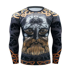 Camiseta Deportiva de Compresión para Hombre, Manga Larga, Secado Rápido, Transpirable, Sublimada, Protección UV, para Gimnasio, MMA, BJJ - Product Image 5