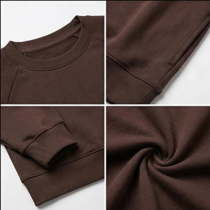 เสื้อสเวตเชิ้ตคอกลมแขนราแกลนสีพื้นสำหรับผู้ชาย ทรงลำลองใส่สบายสำหรับฤดูใบไม้ร่วง ผ้าฝ้ายเฟรนช์เทอร์รี่ 100% ทรงปกติ - Product Image 4