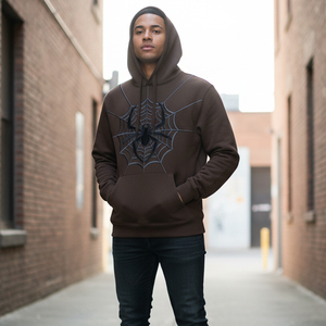 Sudadera con Capucha Premium Personalizada con Estampado Puff para Hombre, de Algodón Grueso y Felpa, Chándal, Proveedor Mayorista de Ropa - Product Image 4