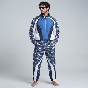 Survêtement professionnel pour homme, tissu nylon léger, design confortable pour la course, l'entraînement et les sports de plein air. - Product Image 3