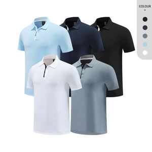 เสื้อยืดโปโลผู้ชายคุณภาพสูง ปปกติดกระดุม ผ้าโพลีเอสเตอร์ ขายส่ง - Product Image 2