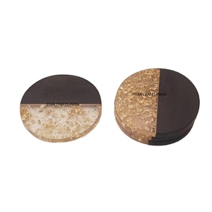 Posavasos de la mejor calidad, resina epoxi multifuncional y Estera de té de madera de acacia, vajilla pagada, hogar y cocina, superventas - Product Image 1