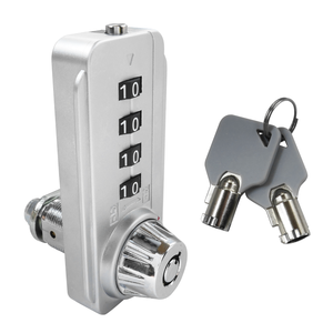 Serrure à combinaison à 4 chiffres avec clé maîtresse, serrure à came haute sécurité pour les entreprises - Product Image 2
