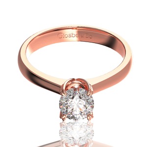 Wholesale Women's Luxury 18K Solid Gold Diamond <b>Rings</b> 5.4mm Everyday Wear Glosbe & Co Stunning Brilliant-cut for Certified - Product Image 5