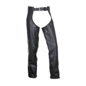 Chaps d'équitation en cuir véritable de qualité supérieure, légers, durables, confortables, imperméables et coupe-vent, pour l'extérieur et le style western - Product Image 1