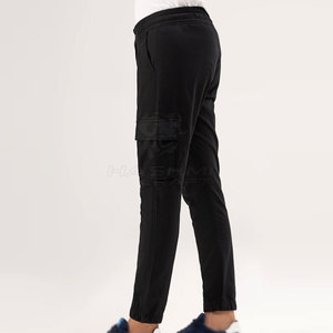 Jogging cargo homme en mélange de coton de haute qualité, doux et confortable, avec fermeture à boutons pour un style streetwear décontracté - Product Image 3