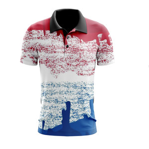 Camiseta de Golf Personalizada 100% Algodón, Tejido de Punto Transpirable para Sublimación, Ropa de Equitación para Hombre - Product Image 5