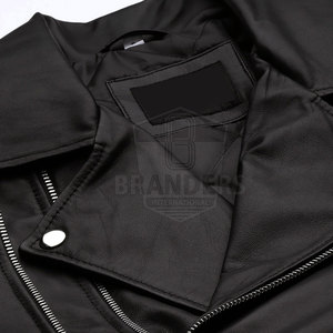 Blouson de moto moderne en cuir, imperméable et coupe-vent, design ajusté, pour l'hiver, idéal pour la conduite urbaine et la vente en gros - Product Image 4