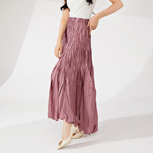 Jupe florale pour femmes, taille haute, maxi, fluide, imprimée, mode décontractée d'été - Product Image 3