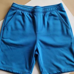 Ropa deportiva informal de alta calidad, pantalones cortos de gimnasio de Algodón 100% con logotipo personalizado, pantalones cortos de color sólido para hombres - Product Image 2