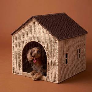 Cute Handmade Seagrass House Shape Kid <b>Basket</b> Eco Friendly <b>Toy</b> Storage <b>Basket</b> For Baby Room Decor - Product Image 2