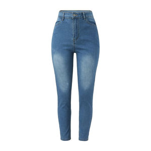 Pantalones de mezclilla negros con efecto metalizado para mujer, de moda, casuales, estilo urbano, largos, de pierna ancha, holgados, lavados, para mujer - Product Image 2