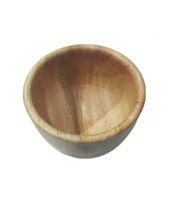 Wood Ice Cream Bowl With Spoon Hotel Restaurant Wood Serving <b>Chocolate</b> Desserts Bowl With Spoon - Product Image 2
