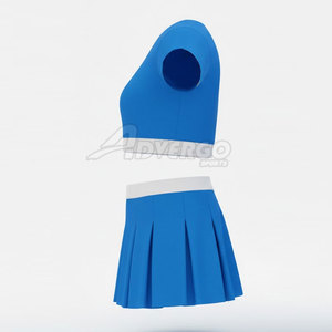 Ensemble de vêtements de cheerleading modernes fabriqués en usine avec option manches, coupe confortable, tissu flexible pour mouvements actifs - Product Image 5