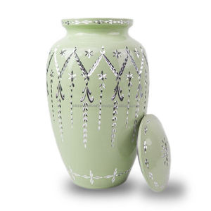 โกศใส่เถ้ากระดูกโลหะผสมสำหรับขี้เถ้าขนาดใหญ่สามารถเก็บขี้เถ้าได้ถึง200ลูกบาศก์นิ้วโกศโลหะสีแดงสำหรับขี้เถ้าขี้เถ้า - Product Image 6