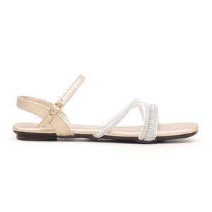 Sandales dorées à talons FN5480 Design élégant et fantaisie - Product Image 2