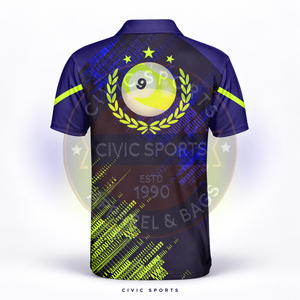 Camisetas de Equipo de Boliche y Billar, Unisex, 100% Poliéster, Manga Corta, Secado Rápido, Impresión Digital, Billar, Snooker, 9 Bolas - Product Image 4