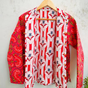 Veste matelassée en coton à manches longues et col en V pour femme, broderie florale, design respirant, prix usine, collection hiver 2026, vente chaude - Product Image 2