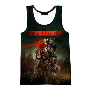 เสื้อกล้ามพิมพ์ลาย Predator สำหรับผู้ชาย แบบลำลอง คอกลม แขนกุด ดีไซน์ลายตัวละคร ผลิตจากโพลีเอสเตอร์ - Product Image 2