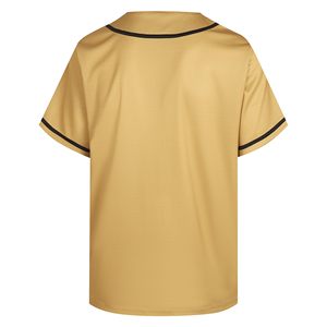 Maillots de baseball et softball unisexes en mélange de soie/coton respirant avec broderie 3D, manches longues, encolure cœur et bretelles en X – Vente en gros - Product Image 5
