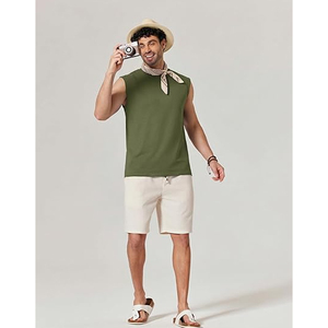 Wholesale Custom Men's Mesh Gym Tank Top High Quality Sleeveless Dry Fit Breathable 200g Blank Gym Basketball Training Stringer - Product Image 6