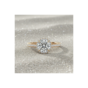 แหวนหมั้นเพชรเม็ดเล็กทรงรัศมี - Product Image 1