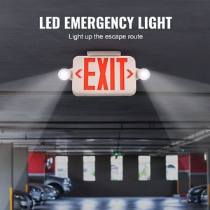 Luci di Emergenza a LED con Teste Regolabili, Batteria di Backup e Scritte Rosse Ignifughe - Product Image 6