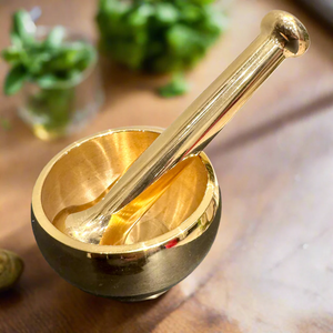 Brass Mortar And Pestle Seasoning Spices Salt Gifts <b>Box</b> Manufactured Lowest Price handicrafts Top Price - Product Image 5