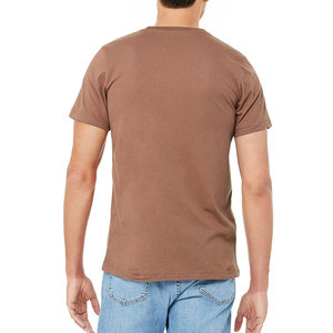 Bella + Canvas Unisex Jersey Short-Sleeve T-Shirt Heather Brown Basic 100% Cotton 200g Breathable Quick Dry O-Neck Regular Fit - Product Image 1