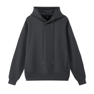 ผู้ผลิตเสื้อผ้าชั้นนำ ผลิตตามสั่ง ผ้าฝ้าย 100% น้ำหนัก 380 กรัม สีพื้น สไตล์ใหม่สำหรับฤดูใบไม้ผลิและฤดูใบไม้ร่วง ทรงหลวมสบาย ผ้าถัก - Product Image 4