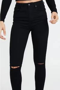 Nueva Tendencia OEM, Jeans Ajustados de Cintura Alta para Mujer, Jeans Rotos Modernos, Personalizados, Transpirables, de Mezclilla - Product Image 4
