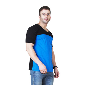 T-shirts à col rond en coton 100% personnalisés pour hommes, longueur longue, impression numérique pour garçons - Product Image 5
