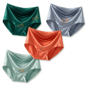 กางเกงในผู้หญิงแบบฮิปสเตอร์สีไล่ระดับแบบขายส่ง รับผลิตตามสั่ง แบรนด์ส่วนตัว ระบายอากาศได้ดี ผลิตจากวิสโคส/โพลีเอสเตอร์ เอวกลาง - Product Image 4