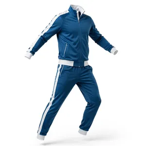 <b>Men's</b> <b>Royal</b> <b>Blue</b> Hooded Fleece Pullover <b>Jacket</b> Cotton Loose Fit Casual Plus Size Lightweight Outerwear - Product Image 3