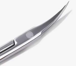 Cortacutículas Profesional Curvo, Tijeras de Cerámica para Uñas, Cortador de Piel Muerta con Punta Afilada Cuadrada, Suministros de Manicura - Product Image 2