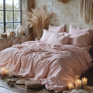 Parure de lit en lin personnalisée en gros – Nouveaux coloris et styles - Product Image 1