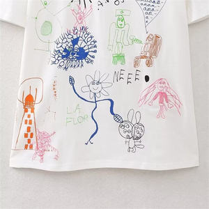 Vêtements pour femmes de haute qualité, vente en gros de chemises pour femmes, t-shirts à manches courtes, t-shirts à col rond pour femmes - Product Image 4